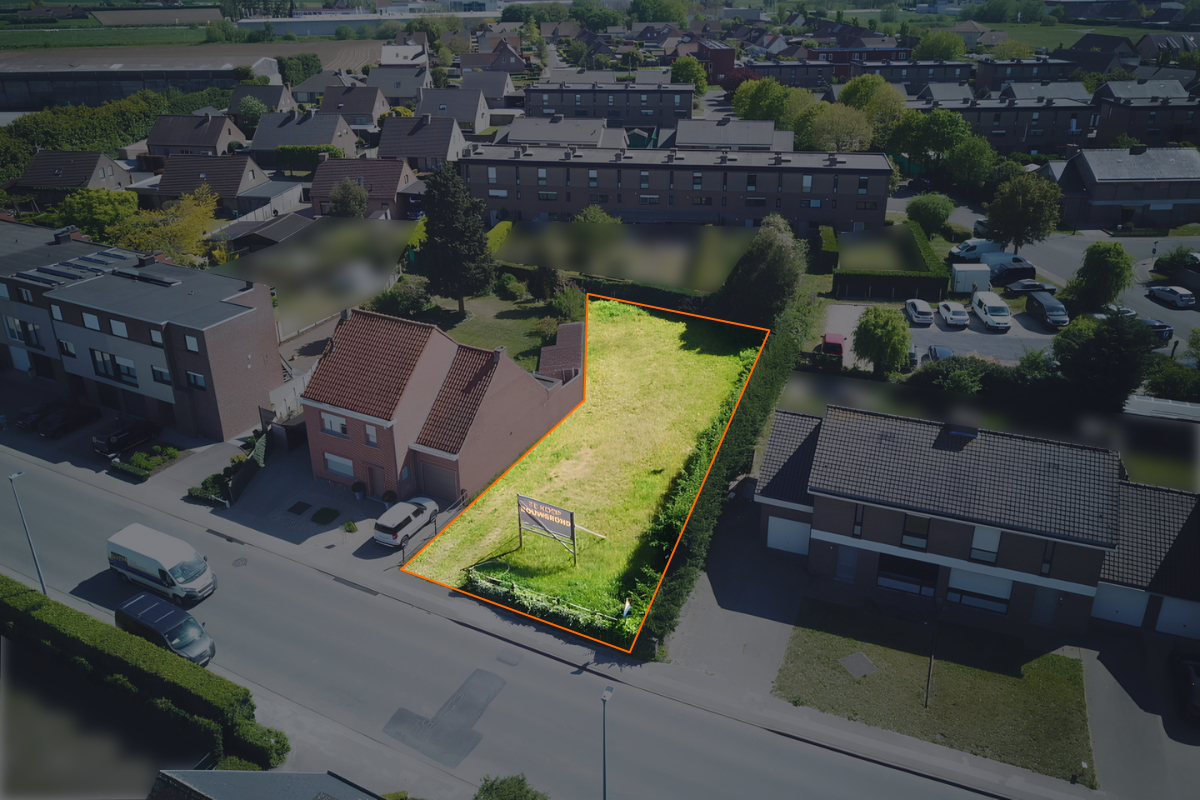 Luchtfoto verkaveling [Emiel Clausstraat] [Waregem] - Bouwonderneming Feys