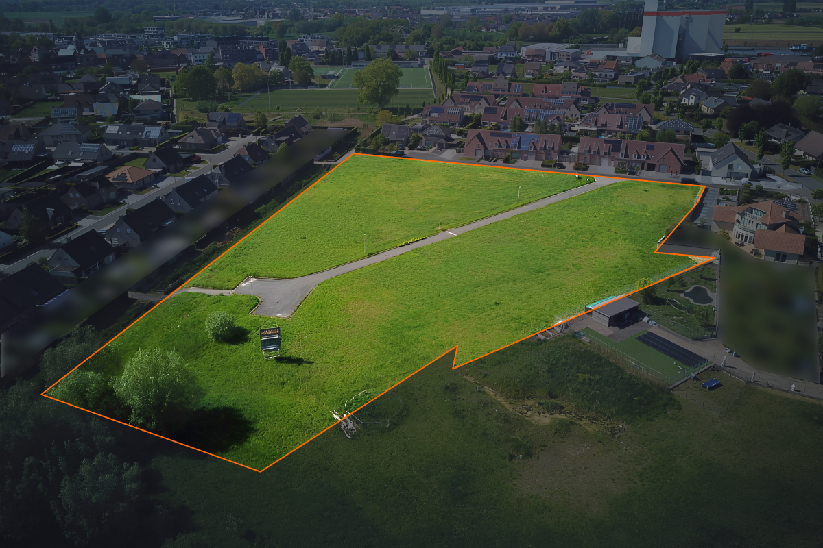 Luchtfoto verkaveling [Jozef Samynstraat] [Waregem] - Bouwonderneming Feys